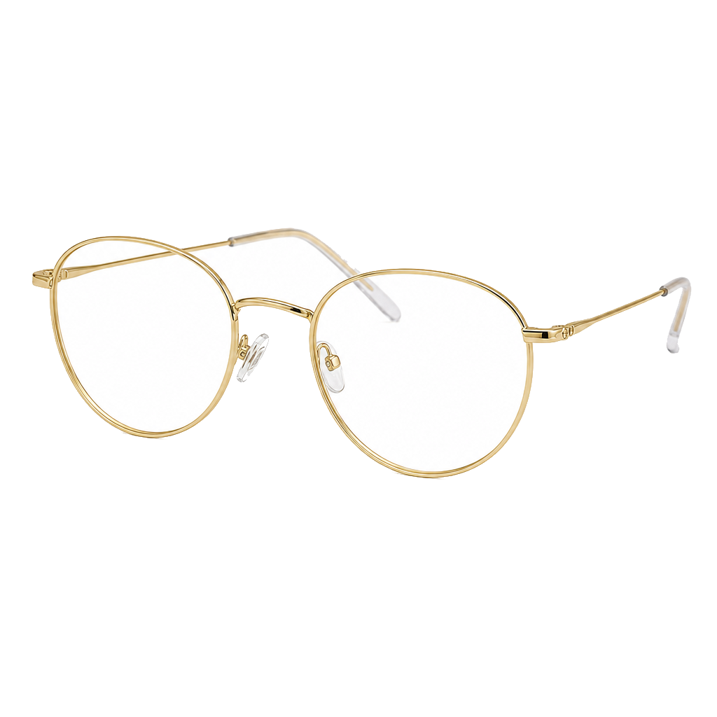 Monture Maârif Gold — métal doré fin, lunettes de vue L’OPTIC